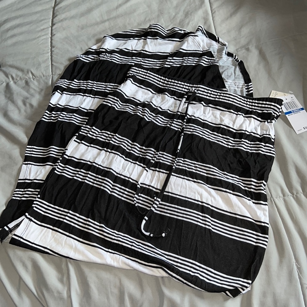 XS Ultra Flirt Striped Maxi Skirt with slits on sides